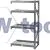 Expert Heavy Duty Steel 4 Shelving Extension Unit, 1040 x 610 x 1830mm