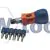 Screwdriver Chubby Ratchet  and Bit Set  ( 7 Piece )