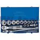 Metric Socket Set in Metal Case, 3/4
