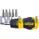 Ratcheting Multi-Bit Stubby Screwdriver