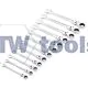 METRIC FLEXIBLE HEAD RATCHET COMBINATION SPANNER SET, 12 PIECE, 8-19MM